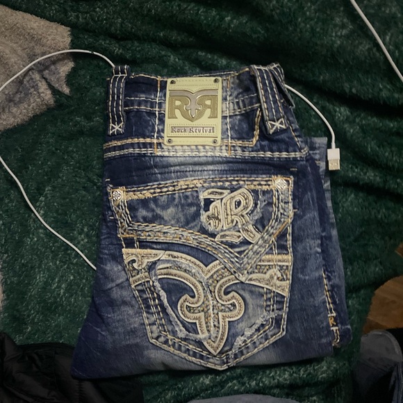 Rock Revival Blue Denim Jeans